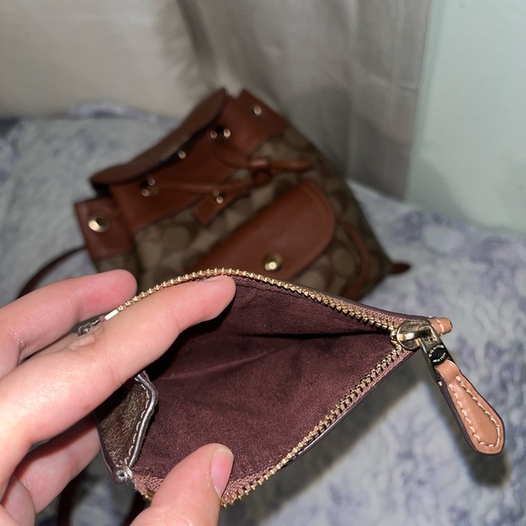 Coach Tan and Brown Signature Backpack - Picture 10 of 11